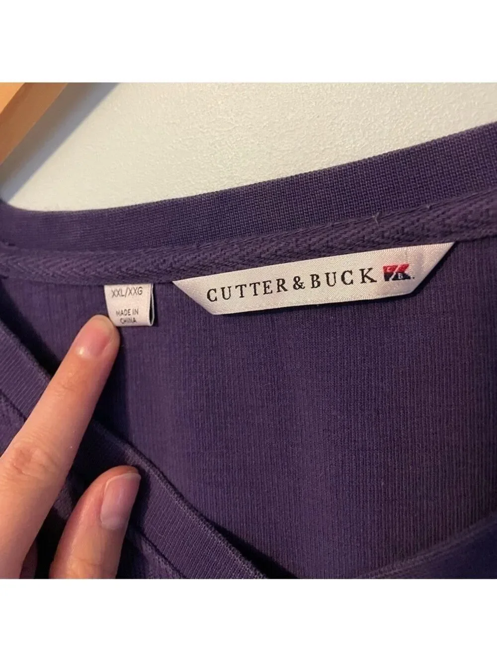 Cutter & Buck Vintage V Neck Sweater Purple XXL - Picture 3 of 8